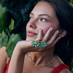 Anemone Lumière Imperial Ring - Green