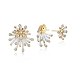Anemone Lumière Double Earrings - White