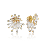 Anemone Lumière Double Earrings - White