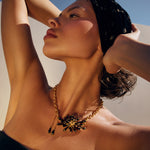 Anemone Lumiere Necklace - Black