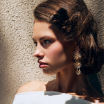 Anemone Lumière Column Earrings - White