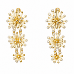 Anemone Lumière Column Earrings - White