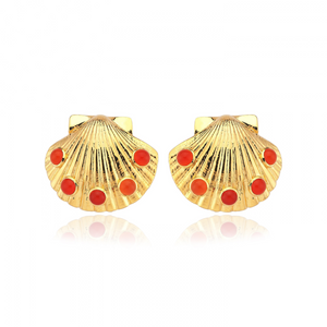 COLOURFUL SHELL EARRINGS